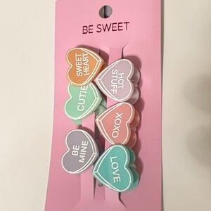 Valentines Day Heart Hair Clips